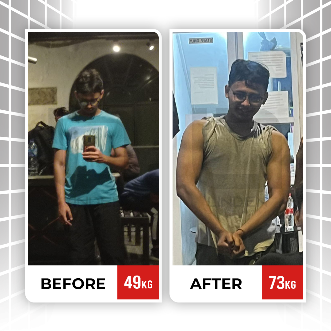 Andriansyah - 23 tahun “Dibilang kurus, ceking, udah kayak makanan sehari-hari. Tapi setelah launching, Lin-Mass ini ngebantu gua banget buat bulking sampai detik ini”.