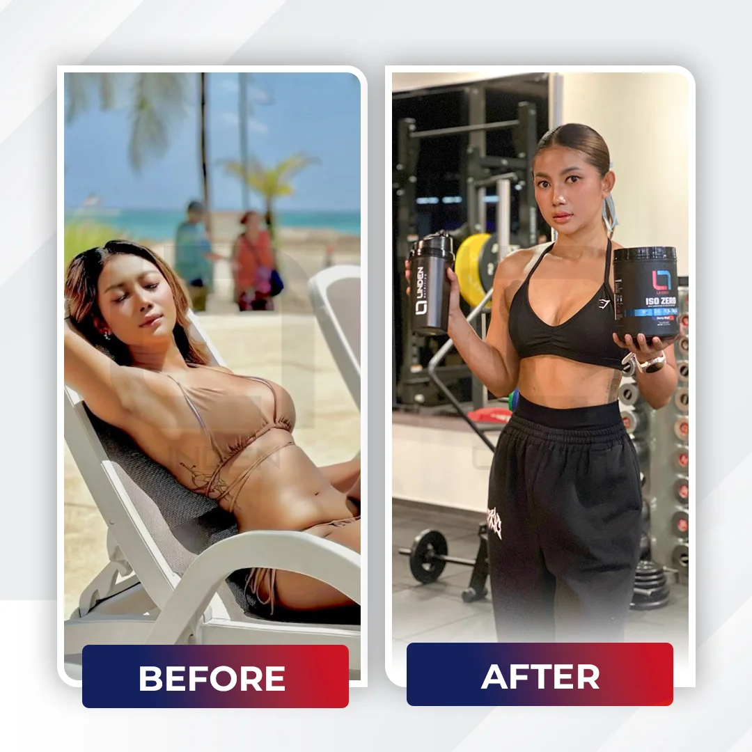 Fanah - Fitness Enthusiast “Pertama kali cobain langsung jatuh cinta sama Iso Zero! Enak, Nyegerin, gak bikin eneg, karena aku suka eneg kalo abis minum susu protein”.